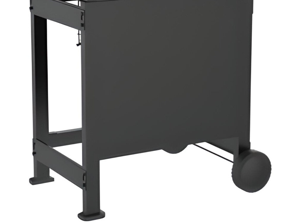 Grill gazowy LANDMANN Rexon New 3.0 01573 Czarny zamykana szafka na dole konstrukcji miejsce na butlę gazową komfortowe praktyczne urządzenie dwa wytrzymałe koła ułatwiają przemieszczanie grilla po ogrodzie