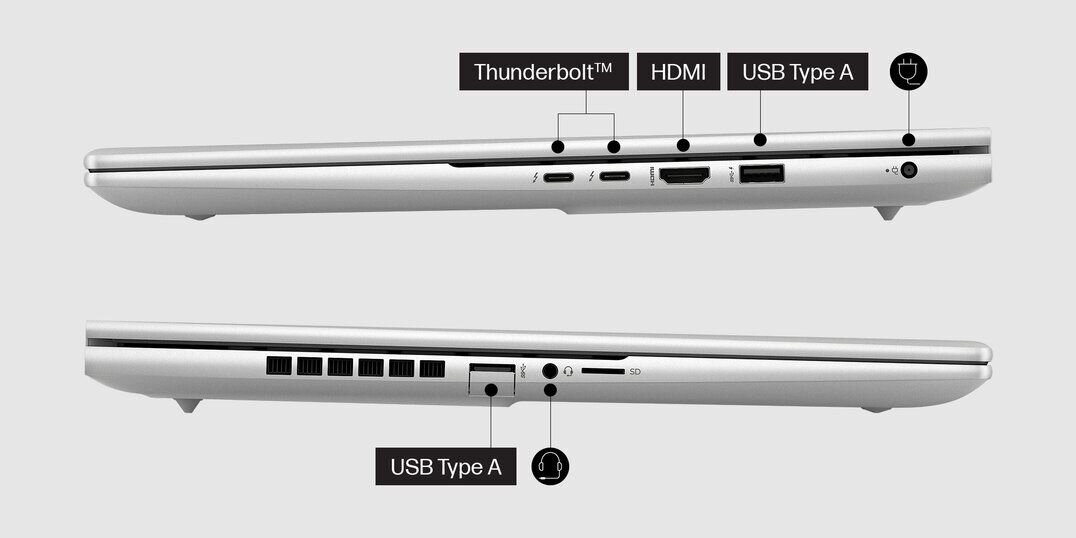 Laptop HP Envy 16 - Porty