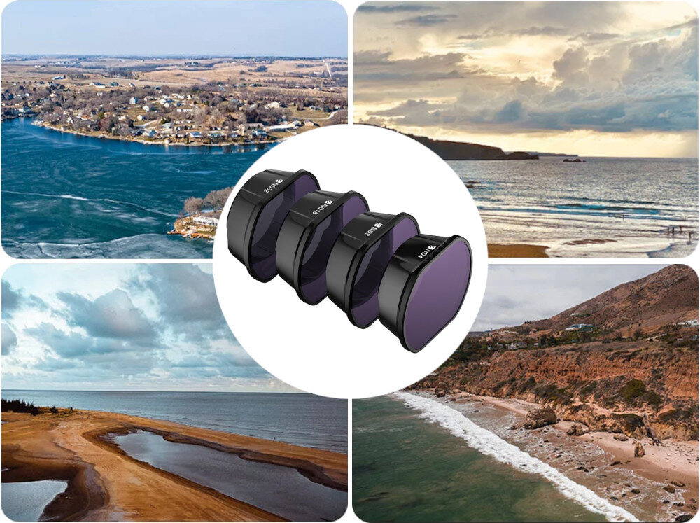 Zestaw filtrów FREEWELL Standard Day FW-DFPV-STD do DJI FPV działanie efekt obraz