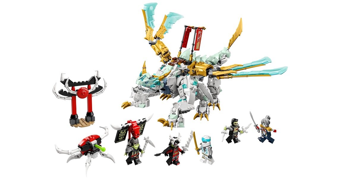 LEGO Ninjago Lodowy smok Zane’a 71786 dziecko kreatywność zabawa nauka rozwój klocki figurki minifigurki jakość tradycja konstrukcja nauka wyobraźnia role jakość bezpieczeństwo wyobraźnia budowanie pasja hobby funkcje instrukcje