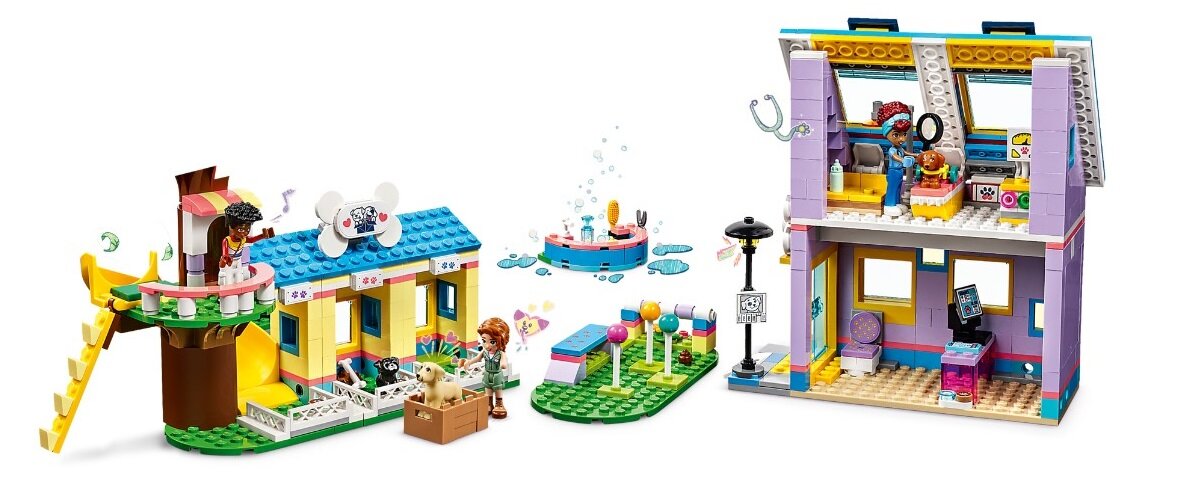 LEGO Friends Centrum ratunkowe dla psów 41727 Idealne wymiary dla dzieci