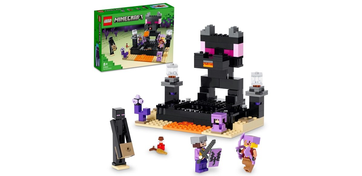 LEGO Minecraft Arena Endu 21242 dziecko kreatywność zabawa nauka rozwój klocki figurki minifigurki jakość tradycja konstrukcja nauka wyobraźnia role jakość bezpieczeństwo wyobraźnia budowanie pasja hobby funkcje instrukcje