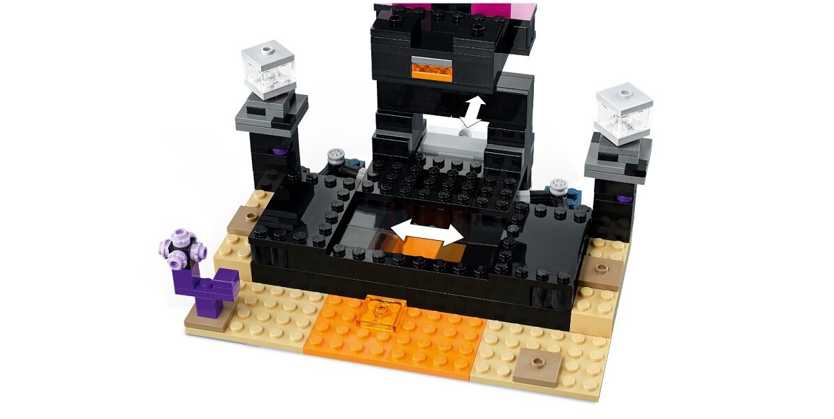 LEGO Minecraft Arena Endu 21242 dziecko kreatywność zabawa nauka rozwój klocki figurki minifigurki jakość tradycja konstrukcja nauka wyobraźnia role jakość bezpieczeństwo wyobraźnia budowanie pasja hobby funkcje instrukcje
