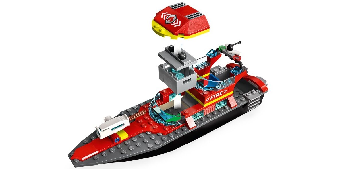 LEGO City Łódź strażacka 60373 dziecko kreatywność zabawa nauka rozwój klocki figurki minifigurki jakość tradycja konstrukcja nauka wyobraźnia role jakość bezpieczeństwo wyobraźnia budowanie pasja hobby funkcje instrukcja aplikacja LEGO Builder