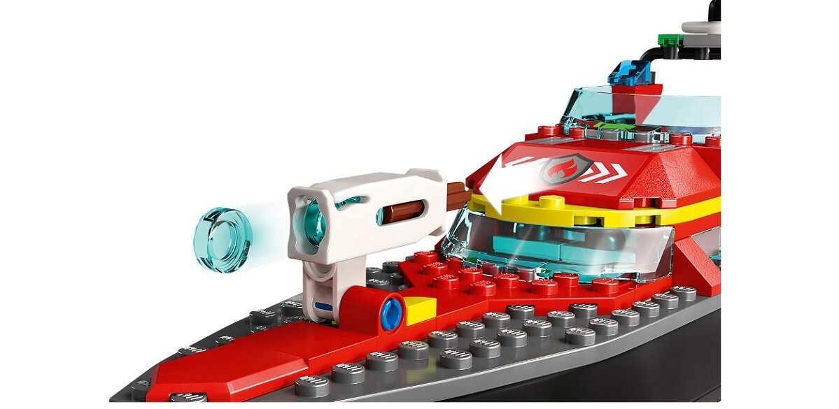 LEGO City Łódź strażacka 60373 dziecko kreatywność zabawa nauka rozwój klocki figurki minifigurki jakość tradycja konstrukcja nauka wyobraźnia role jakość bezpieczeństwo wyobraźnia budowanie pasja hobby funkcje instrukcja aplikacja LEGO Builder