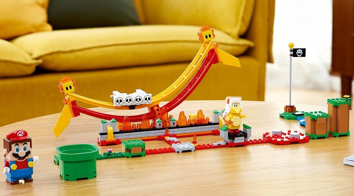 LEGO Super Mario Przejażdżka po fali lawy - zestaw rozszerzający 71416 Kreatywność dzieci rozkwita do zabawy w pojedynkę i w grupie