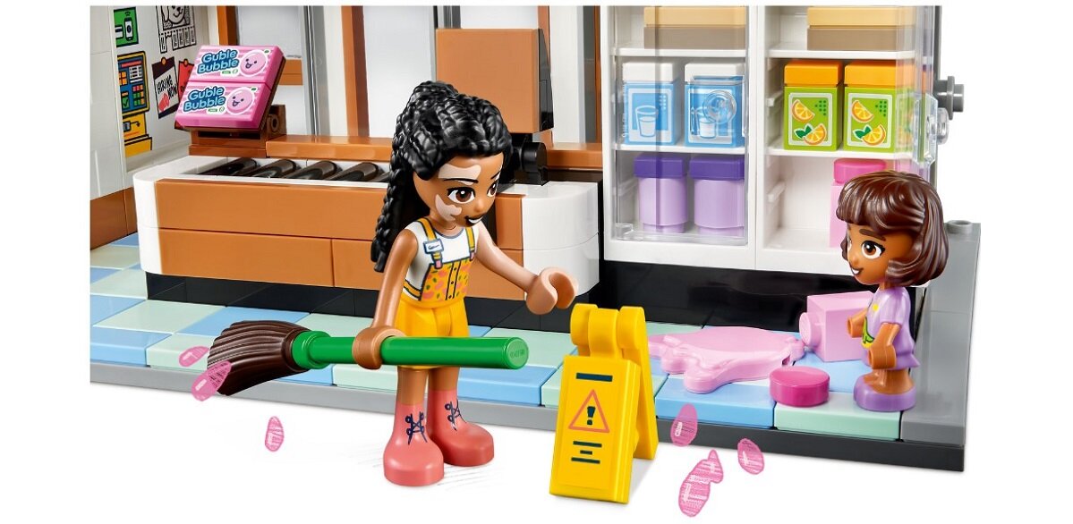 LEGO Friends Sklep spożywczy z żywnością ekologiczną 41729 dziecko kreatywność zabawa nauka rozwój klocki figurki minifigurki jakość tradycja konstrukcja nauka wyobraźnia role jakość bezpieczeństwo wyobraźnia budowanie pasja hobby funkcje instrukcje