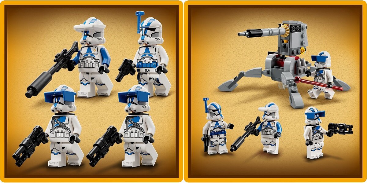 LEGO Star Wars Zestaw bitewny dziecko kreatywność zabawa nauka rozwój klocki figurki minifigurki jakość tradycja konstrukcja nauka wyobraźnia role jakość bezpieczeństwo wyobraźnia budowanie pasja hobby funkcje instrukcjeżołnierze-klony z 501 legionu 75345