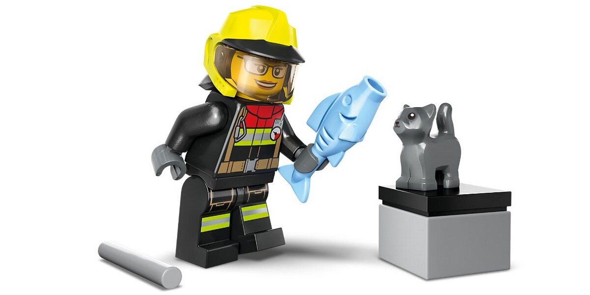 LEGO City Wóz strażacki 4x4 – misja ratunkowa 60393 dziecko kreatywność zabawa nauka rozwój klocki figurki minifigurki jakość tradycja konstrukcja nauka wyobraźnia role jakość bezpieczeństwo wyobraźnia budowanie pasja hobby funkcje instrukcja aplikacja LEGO Builder