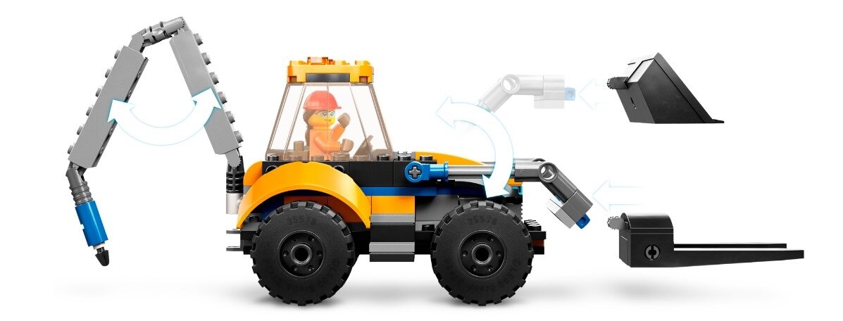 LEGO City Koparka 60385 dziecko kreatywność zabawa nauka rozwój klocki figurki minifigurki jakość tradycja konstrukcja nauka wyobraźnia role jakość bezpieczeństwo wyobraźnia budowanie pasja hobby funkcje instrukcja aplikacja LEGO Builder