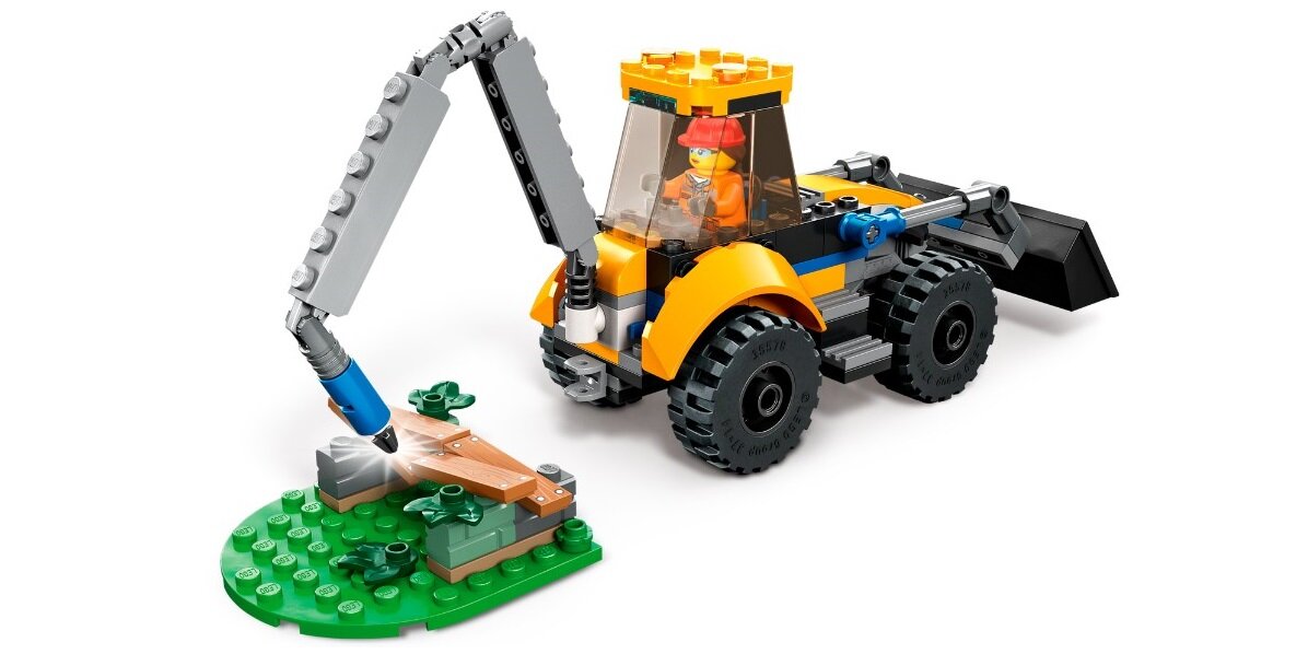 LEGO City Koparka 60385 dziecko kreatywność zabawa nauka rozwój klocki figurki minifigurki jakość tradycja konstrukcja nauka wyobraźnia role jakość bezpieczeństwo wyobraźnia budowanie pasja hobby funkcje instrukcja aplikacja LEGO Builder