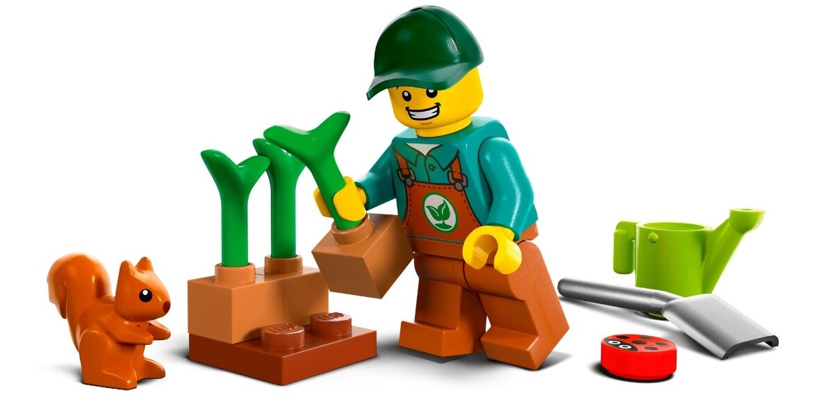 LEGO City Traktor w parku 60390 dziecko kreatywność zabawa nauka rozwój klocki figurki minifigurki jakość tradycja konstrukcja nauka wyobraźnia role jakość bezpieczeństwo wyobraźnia budowanie pasja hobby funkcje instrukcje