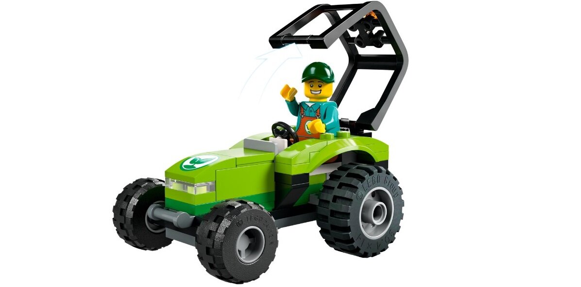 LEGO City Traktor w parku 60390 dziecko kreatywność zabawa nauka rozwój klocki figurki minifigurki jakość tradycja konstrukcja nauka wyobraźnia role jakość bezpieczeństwo wyobraźnia budowanie pasja hobby funkcje instrukcje