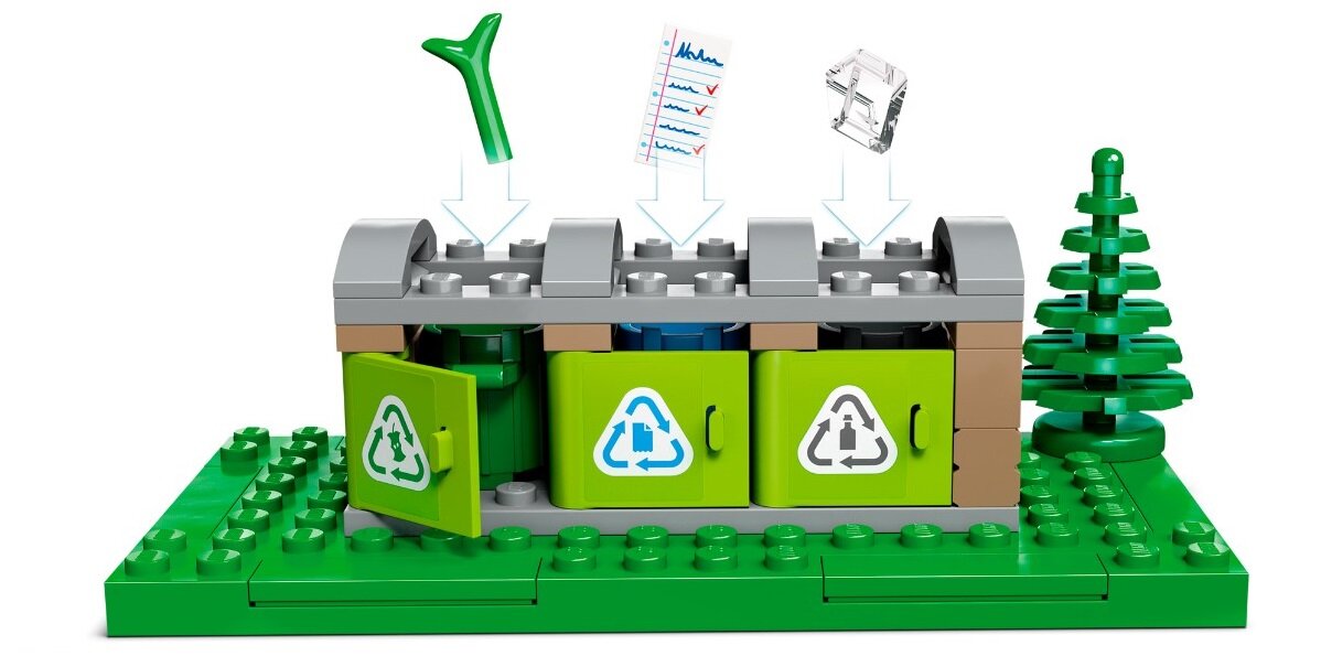 LEGO City Ciężarówka recyklingowa 60386 dziecko kreatywność zabawa nauka rozwój klocki figurki minifigurki jakość tradycja konstrukcja nauka wyobraźnia role jakość bezpieczeństwo wyobraźnia budowanie pasja hobby funkcje