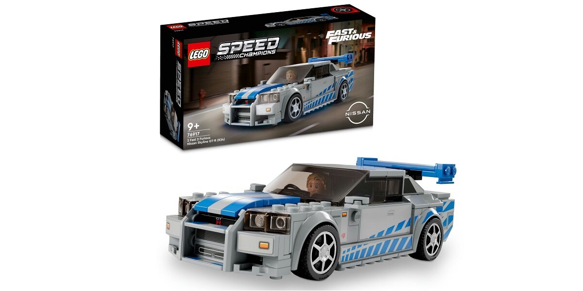 LEGO Speed Champions Nissan Skyline GT-R (R34) z filmu Za szybcy, za wściekli 76917 dziecko kreatywność zabawa nauka rozwój klocki figurki minifigurki jakość tradycja konstrukcja nauka wyobraźnia role jakość bezpieczeństwo wyobraźnia budowanie pasja hobby funkcje instrukcje