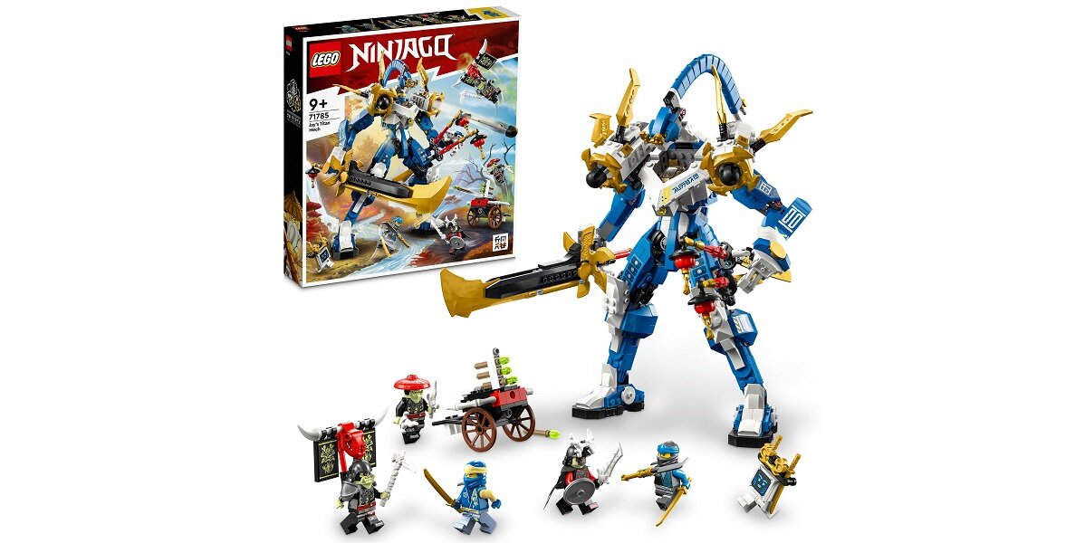 LEGO Ninjago Tytan mech Jaya 71785 dziecko kreatywność zabawa nauka rozwój klocki figurki minifigurki jakość tradycja konstrukcja nauka wyobraźnia role jakość bezpieczeństwo wyobraźnia budowanie pasja hobby funkcje instrukcje