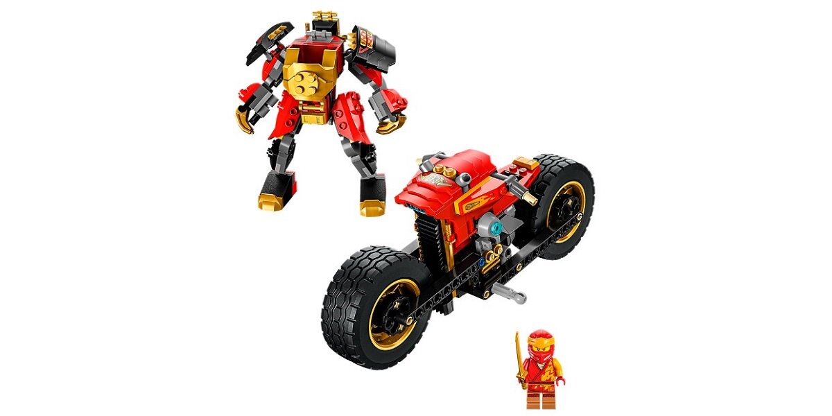 LEGO Ninjago Jeździec-Mech Kaia EVO 71783 dziecko kreatywność zabawa nauka rozwój klocki figurki minifigurki jakość tradycja konstrukcja nauka wyobraźnia role jakość bezpieczeństwo wyobraźnia budowanie pasja hobby funkcje instrukcje