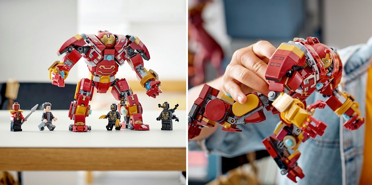 LEGO Marvel Hulkbuster: bitwa o Wakandę 76247 dziecko kreatywność zabawa nauka rozwój klocki figurki minifigurki jakość tradycja konstrukcja nauka wyobraźnia role jakość bezpieczeństwo wyobraźnia budowanie pasja hobby funkcje instrukcje