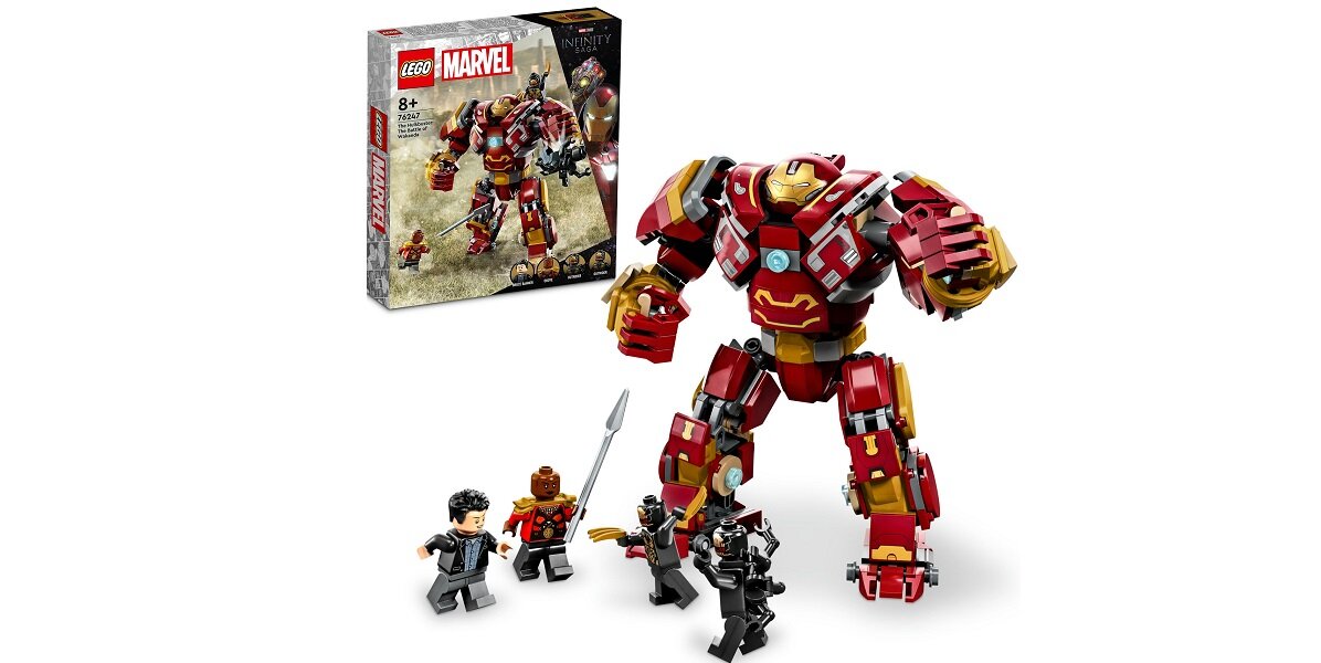 LEGO Marvel Hulkbuster: bitwa o Wakandę 76247 dziecko kreatywność zabawa nauka rozwój klocki figurki minifigurki jakość tradycja konstrukcja nauka wyobraźnia role jakość bezpieczeństwo wyobraźnia budowanie pasja hobby funkcje instrukcje