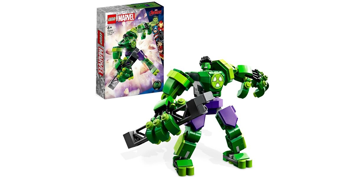 LEGO Marvel Mechaniczna zbroja Hulka 76241 dziecko kreatywność zabawa nauka rozwój klocki figurki minifigurki jakość tradycja konstrukcja nauka wyobraźnia role jakość bezpieczeństwo wyobraźnia budowanie pasja hobby funkcje instrukcja aplikacja LEGO Builder