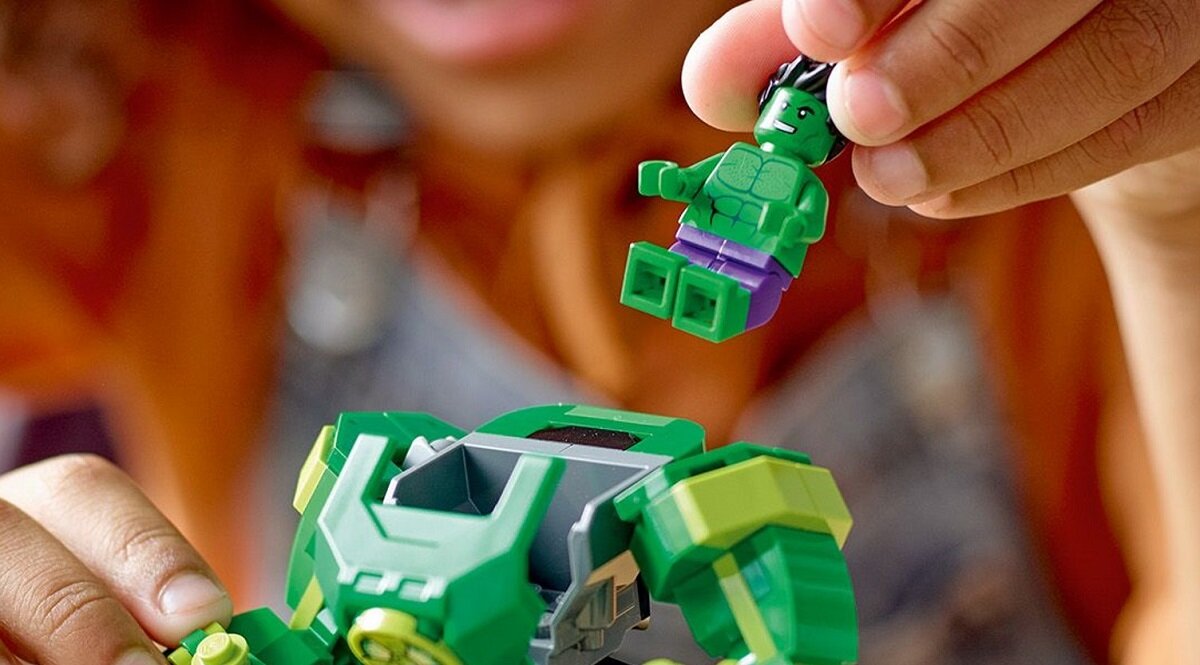 LEGO Marvel Mechaniczna zbroja Hulka 76241 dziecko kreatywność zabawa nauka rozwój klocki figurki minifigurki jakość tradycja konstrukcja nauka wyobraźnia role jakość bezpieczeństwo wyobraźnia budowanie pasja hobby funkcje instrukcja aplikacja LEGO Builder