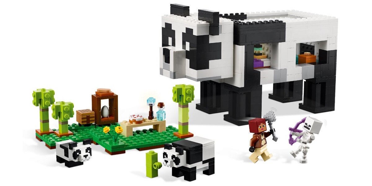 LEGO Minecraft Rezerwat pandy 21245 dziecko kreatywność zabawa nauka rozwój klocki figurki minifigurki jakość tradycja konstrukcja nauka wyobraźnia role jakość bezpieczeństwo wyobraźnia budowanie pasja hobby funkcje instrukcje