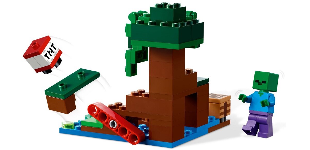 LEGO Minecraft Przygoda na mokradłach 21240 dziecko kreatywność zabawa nauka rozwój klocki figurki minifigurki jakość tradycja konstrukcja nauka wyobraźnia role jakość bezpieczeństwo wyobraźnia budowanie pasja hobby funkcje instrukcje