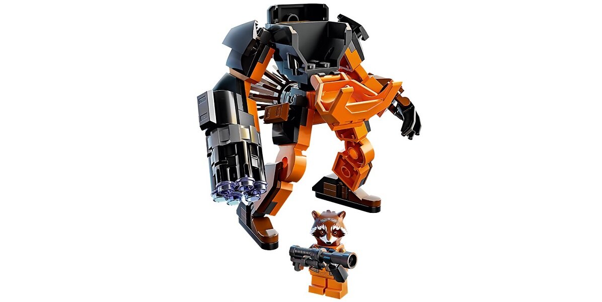 LEGO Marvel Mechaniczna zbroja Rocketa 76243 dziecko kreatywność zabawa nauka rozwój klocki figurki minifigurki jakość tradycja konstrukcja nauka wyobraźnia role jakość bezpieczeństwo wyobraźnia budowanie pasja hobby funkcje instrukcja aplikacja LEGO Builder