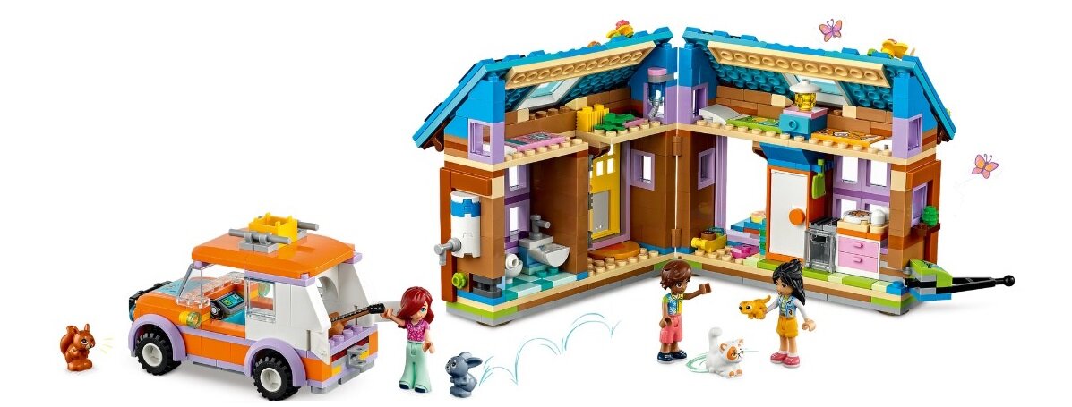 LEGO Friends Mobilny domek 41735 dziecko kreatywność zabawa nauka rozwój klocki figurki minifigurki jakość tradycja konstrukcja nauka wyobraźnia role jakość bezpieczeństwo wyobraźnia budowanie pasja hobby funkcje instrukcje