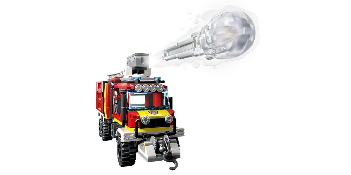 LEGO City Terenowy pojazd straży pożarnej 60374 dziecko kreatywność zabawa nauka rozwój klocki figurki minifigurki jakość tradycja konstrukcja nauka wyobraźnia role jakość bezpieczeństwo wyobraźnia budowanie pasja hobby funkcje instrukcje strażak pożar akcja