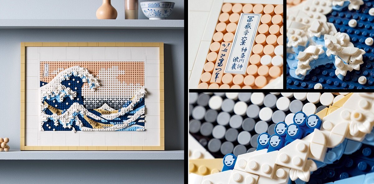LEGO Art Hokusai Wielka fala 31208 kreatywność zabawa nauka rozwój klocki figurki minifigurki jakość tradycja konstrukcja nauka wyobraźnia role jakość bezpieczeństwo wyobraźnia budowanie pasja hobby funkcje instrukcja sztuka malarstwo obraz