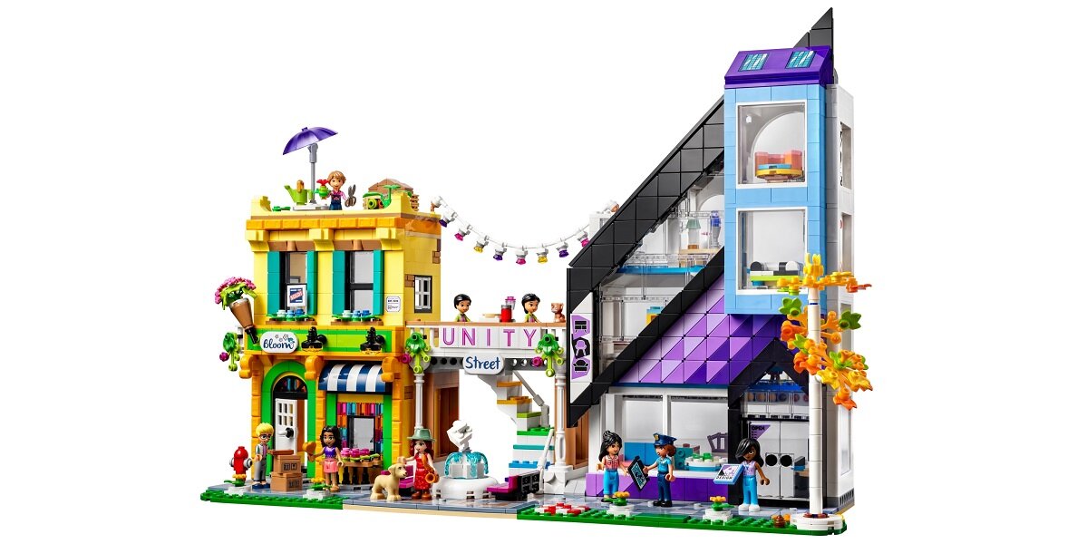 LEGO Friends Sklep wnętrzarski i kwiaciarnia w śródmieściu 41732 dziecko kreatywność zabawa nauka rozwój klocki figurki minifigurki jakość tradycja konstrukcja nauka wyobraźnia role jakość bezpieczeństwo wyobraźnia budowanie instrukcje 3D
