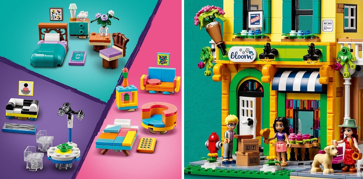 LEGO Friends Sklep wnętrzarski i kwiaciarnia w śródmieściu 41732 dziecko kreatywność zabawa nauka rozwój klocki figurki minifigurki jakość tradycja konstrukcja nauka wyobraźnia role jakość bezpieczeństwo wyobraźnia budowanie Personalizuj dekoruj