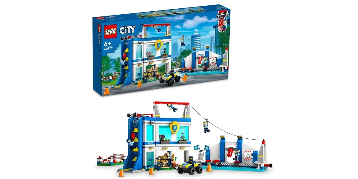 LEGO City Akademia policyjna 60372 dziecko kreatywność zabawa nauka rozwój klocki figurki minifigurki jakość tradycja konstrukcja nauka wyobraźnia role jakość bezpieczeństwo wyobraźnia budowanie pasja hobby aplikacja LEGO Builder