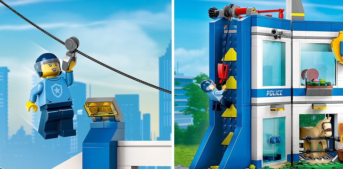 LEGO City Akademia policyjna 60372 dziecko kreatywność zabawa nauka rozwój klocki figurki minifigurki jakość tradycja konstrukcja nauka wyobraźnia role jakość bezpieczeństwo wyobraźnia budowanie pasja hobby aplikacja LEGO Builder
