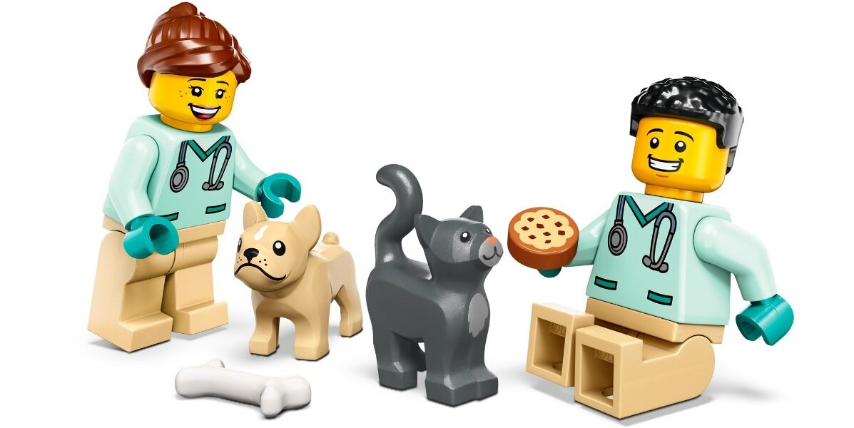 LEGO City Karetka weterynaryjna 60382 kreatywność zabawa nauka rozwój klocki figurki minifigurki jakość tradycja konstrukcja nauka wyobraźnia role jakość bezpieczeństwo wyobraźnia budowanie pasja hobby funkcje instrukcja