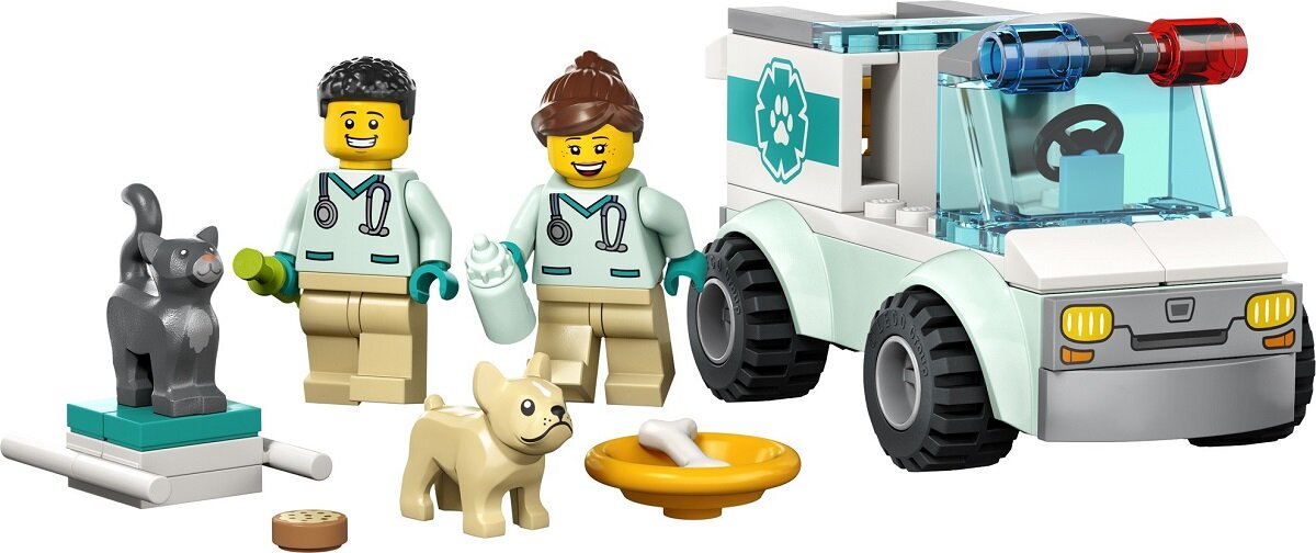 LEGO City Karetka weterynaryjna 60382 kreatywność zabawa nauka rozwój klocki figurki minifigurki jakość tradycja konstrukcja nauka wyobraźnia role jakość bezpieczeństwo wyobraźnia budowanie pasja hobby funkcje instrukcja