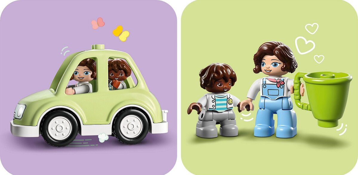 LEGO DUPLO Town Dom rodzinny na kółkach 10986 dziecko kreatywność zabawa nauka rozwój klocki figurki minifigurki jakość tradycja konstrukcja nauka wyobraźnia role jakość bezpieczeństwo wyobraźnia budowanie pasja hobby funkcje instrukcja aplikacja LEGO Builder