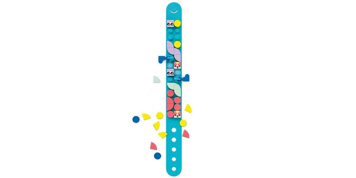 LEGO DOTS Moje zwierzaki — bransoletka 41801 dziecko kreatywność zabawa nauka rozwój klocki figurki minifigurki jakość tradycja konstrukcja nauka wyobraźnia role jakość bezpieczeństwo wyobraźnia budowanie pasja hobby funkcje instrukcja aplikacja LEGO Builder