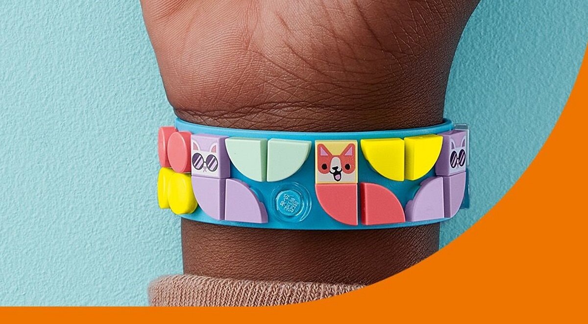 LEGO DOTS Moje zwierzaki — bransoletka 41801 dziecko kreatywność zabawa nauka rozwój klocki figurki minifigurki jakość tradycja konstrukcja nauka wyobraźnia role jakość bezpieczeństwo wyobraźnia budowanie pasja hobby funkcje instrukcja aplikacja LEGO Builder