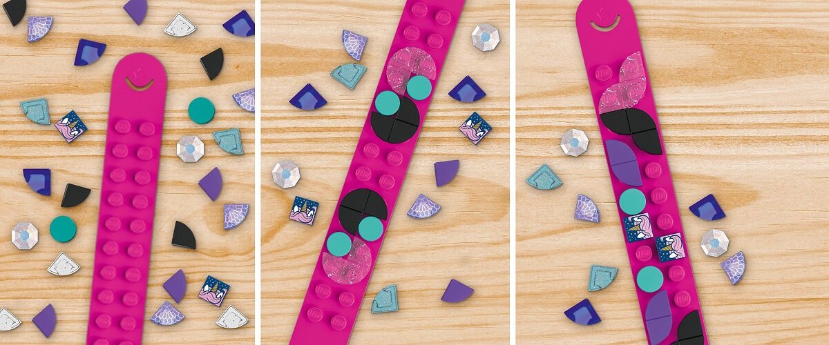 LEGO DOTS Jednorożce rządzą — bransoletka 41802 dziecko kreatywność zabawa nauka rozwój klocki figurki minifigurki jakość tradycja konstrukcja nauka wyobraźnia role jakość bezpieczeństwo wyobraźnia budowanie pasja hobby funkcje instrukcje