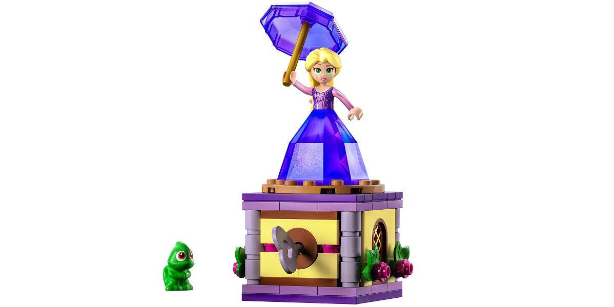 LEGO Disney Wirująca Roszpunka 43214 dziecko kreatywność zabawa nauka rozwój klocki figurki minifigurki jakość tradycja konstrukcja nauka wyobraźnia role jakość bezpieczeństwo wyobraźnia budowanie pasja hobby funkcje instrukcje sukienka kamaleon pascal sukienka schowek