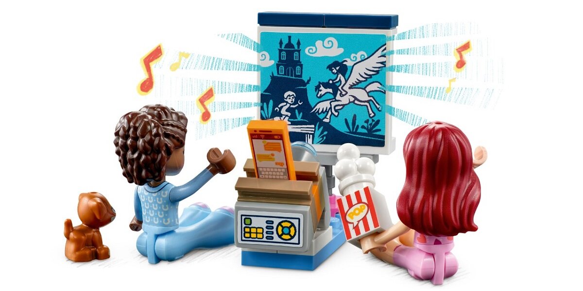 LEGO Friends Pokój Aliyi 41740 dziecko kreatywność zabawa nauka rozwój klocki figurki minifigurki jakość tradycja konstrukcja nauka wyobraźnia role jakość bezpieczeństwo wyobraźnia budowanie pasja hobby funkcje instrukcje Paisley Aliya akcesoria