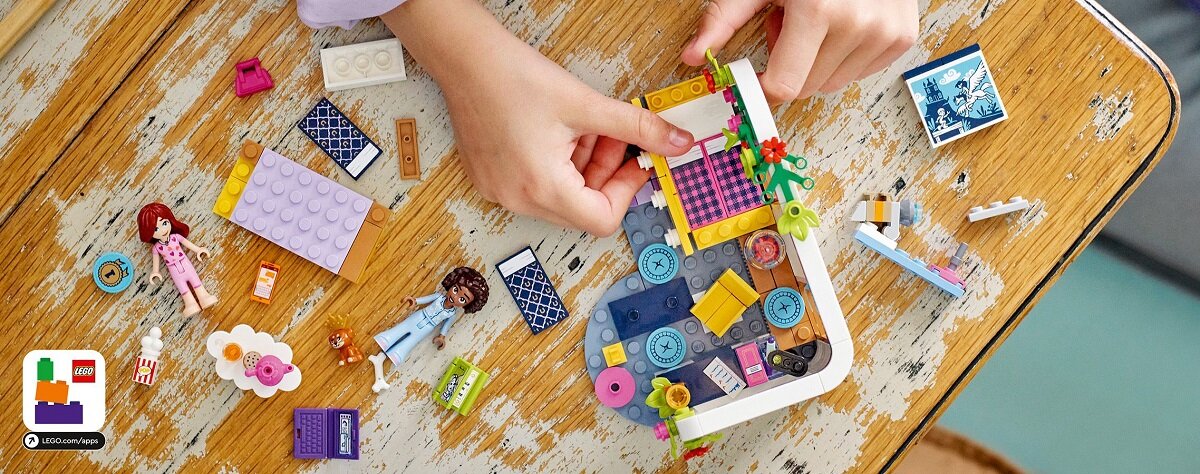 LEGO Friends Pokój Aliyi 41740 dziecko kreatywność zabawa nauka rozwój klocki figurki minifigurki jakość tradycja konstrukcja nauka wyobraźnia role jakość bezpieczeństwo wyobraźnia budowanie pasja hobby funkcje instrukcje Paisley Aliya akcesoria