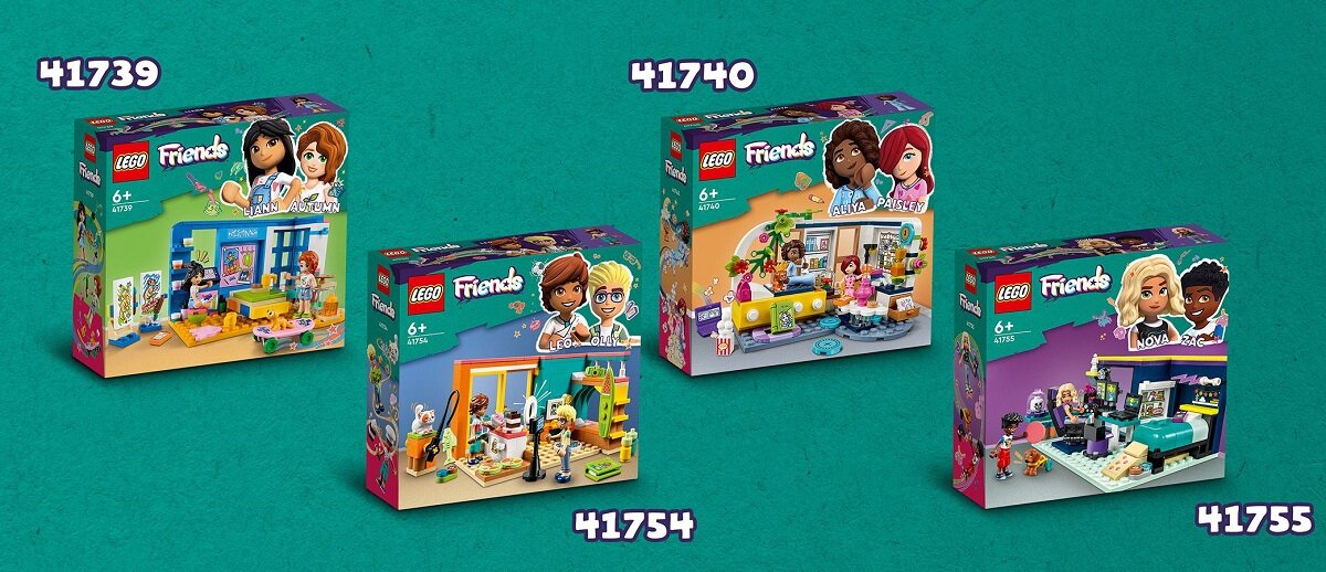 LEGO Friends Pokój Aliyi 41740 dziecko kreatywność zabawa nauka rozwój klocki figurki minifigurki jakość tradycja konstrukcja nauka wyobraźnia role jakość bezpieczeństwo wyobraźnia budowanie pasja hobby funkcje instrukcje Paisley Aliya akcesoria
