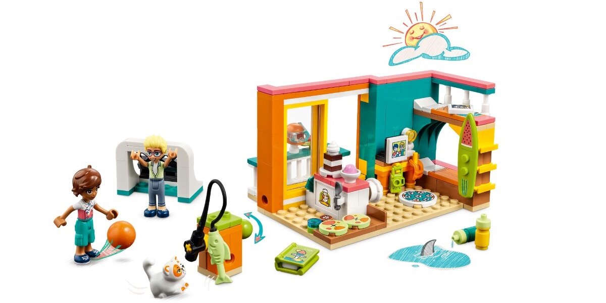 LEGO Friends Pokój Leo 41754 dziecko kreatywność zabawa nauka rozwój klocki figurki minifigurki jakość tradycja konstrukcja nauka wyobraźnia role jakość bezpieczeństwo wyobraźnia budowanie pasja hobby funkcje instrukcje