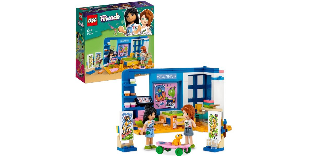 LEGO Friends Pokój Liann 41739 dziecko kreatywność zabawa nauka rozwój klocki figurki minifigurki jakość tradycja konstrukcja nauka wyobraźnia role jakość bezpieczeństwo wyobraźnia budowanie pasja hobby funkcje instrukcje Liann Autumn gekon
