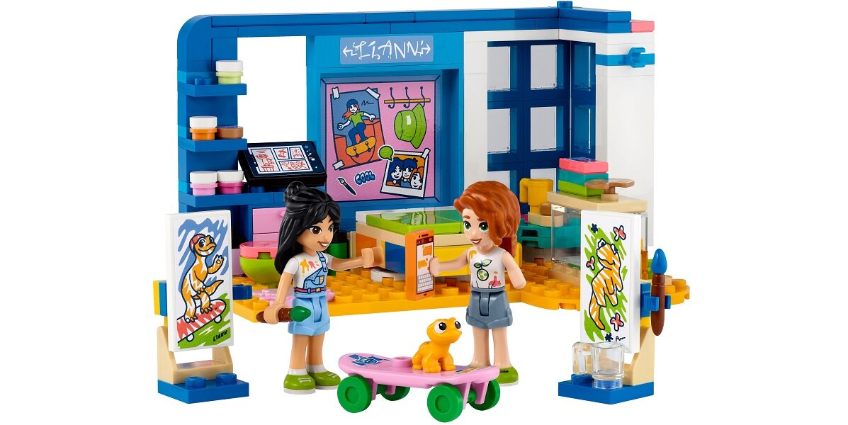 LEGO Friends Pokój Liann 41739 dziecko kreatywność zabawa nauka rozwój klocki figurki minifigurki jakość tradycja konstrukcja nauka wyobraźnia role jakość bezpieczeństwo wyobraźnia budowanie pasja hobby funkcje instrukcje Liann Autumn gekon