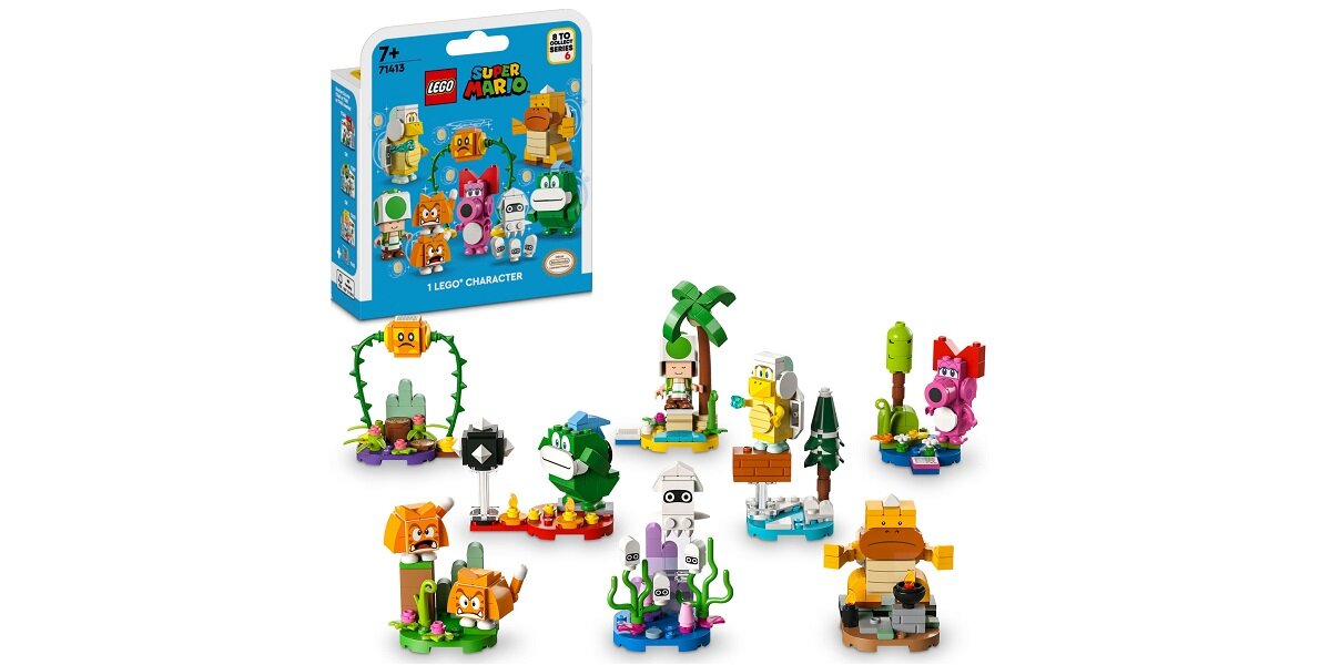 LEGO Super Mario Zestawy postaci – seria 6 71413 (1 postać) dziecko kreatywność zabawa nauka rozwój klocki figurki minifigurki jakość tradycja konstrukcja nauka wyobraźnia role jakość bezpieczeństwo wyobraźnia budowanie pasja hobby funkcje instrukcja aplikacja LEGO Builder