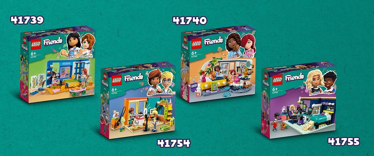 LEGO Friends Pokój Novy 41755 dziecko kreatywność zabawa nauka rozwój klocki figurki minifigurki jakość tradycja konstrukcja nauka wyobraźnia role jakość bezpieczeństwo wyobraźnia budowanie pasja hobby funkcje instrukcja